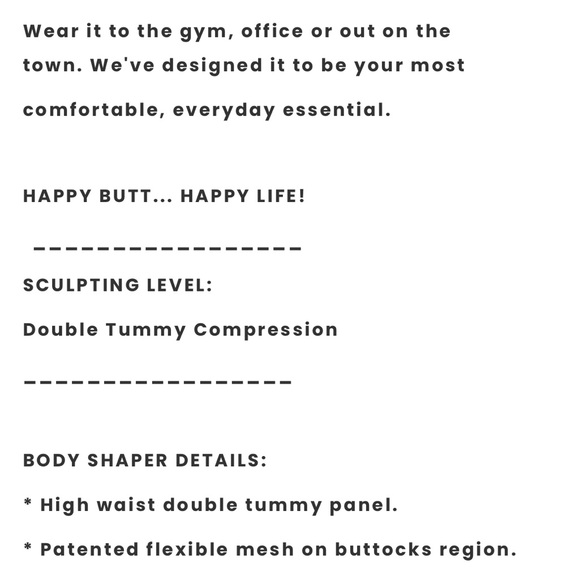 Yahaira Shapewear 
HAPPY BUTT N°7 DOUBLE TUMMY LAYER - Picture 2 of 3